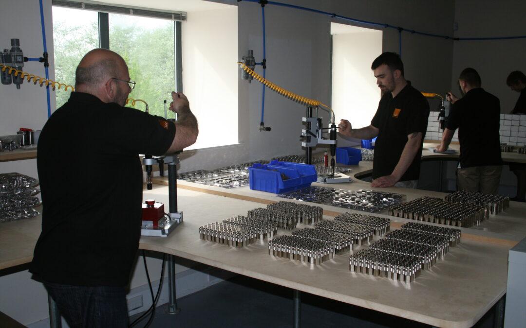 Maxsafe Assembly Line proudly showing our products being made In Liverpool, UK