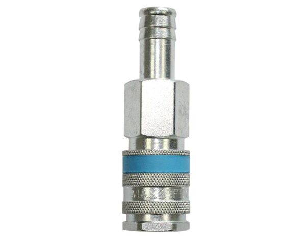 C19 12mm Hosetail Coupling for compressed air applications, Made in the UK, interchangeable with PCL Standard, Rectus 19 Series, and Kee 057 Series, designed for single-handed operation in the automotive industry.