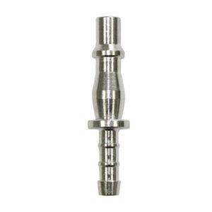 P19 6mm Hosetail Plug for compressed air applications, Made in the UK, interchangeable with PCL Standard, Rectus 19 Series, and Kee 057 Series, designed for single-handed operation in the automotive industry.