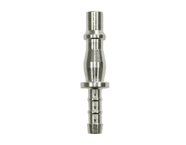 P19 6mm Hosetail Plug for compressed air applications, Made in the UK, interchangeable with PCL Standard, Rectus 19 Series, and Kee 057 Series, designed for single-handed operation in the automotive industry.